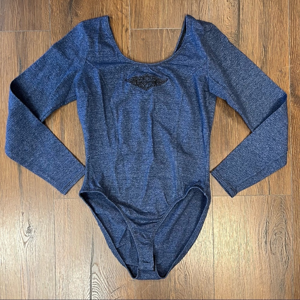 Vintage Harley-Davidson embroidered bodysuit SZ‎ MD